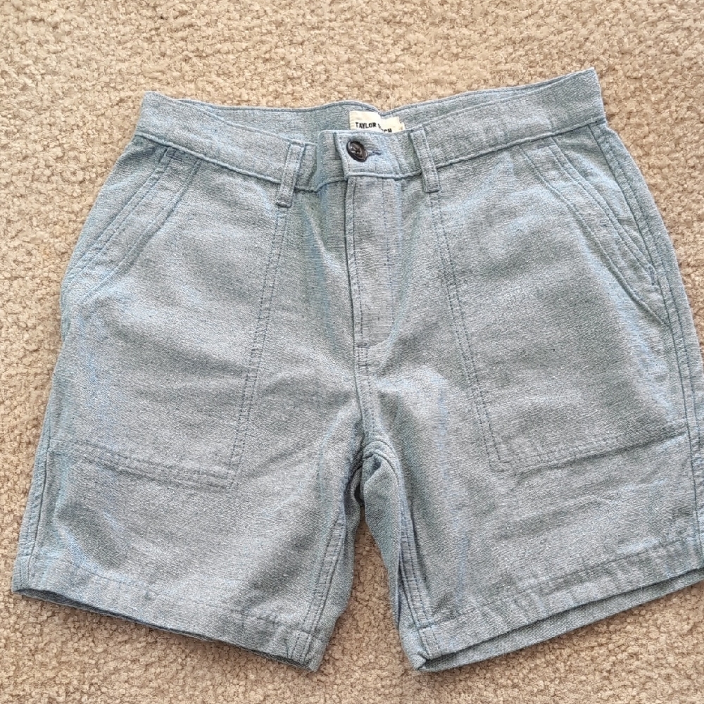 Taylor Stitch Pale Blue Flat-Front Men's Shorts